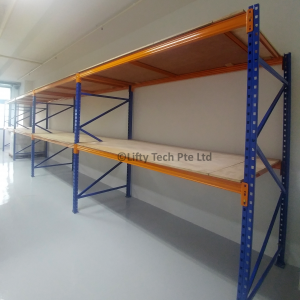 1 Row 4 Linked Bays Pallet Racking System