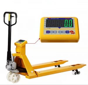 Weighing scale pallet jack