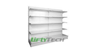 supermarket shelves can be used in retail stores as display racks.